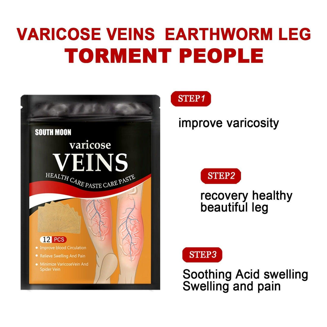 Instant Varicose Veins Relieve Patch - Calmady